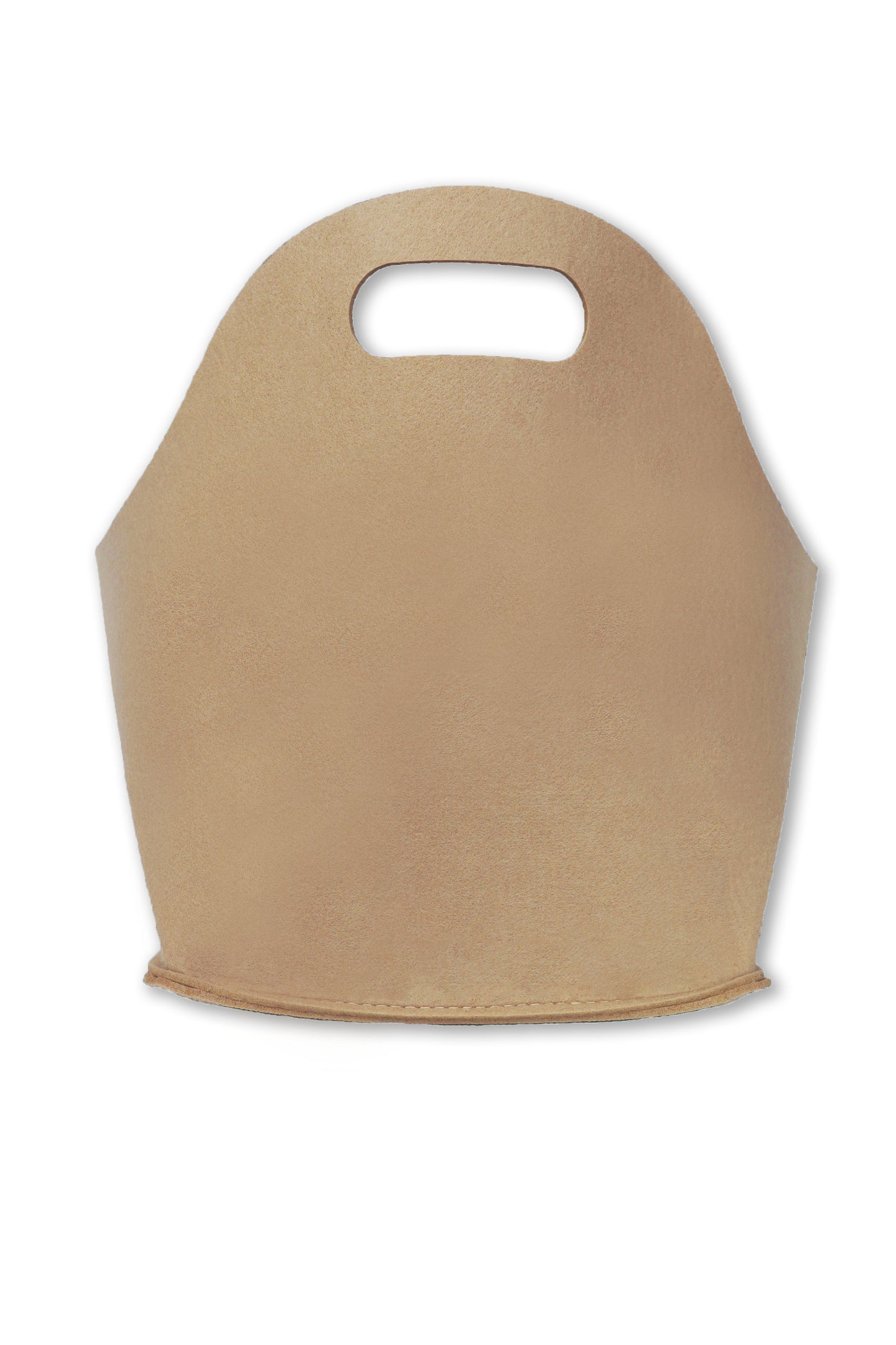 Filztasche Filou (oval) - Taupe (23x40x30cm)