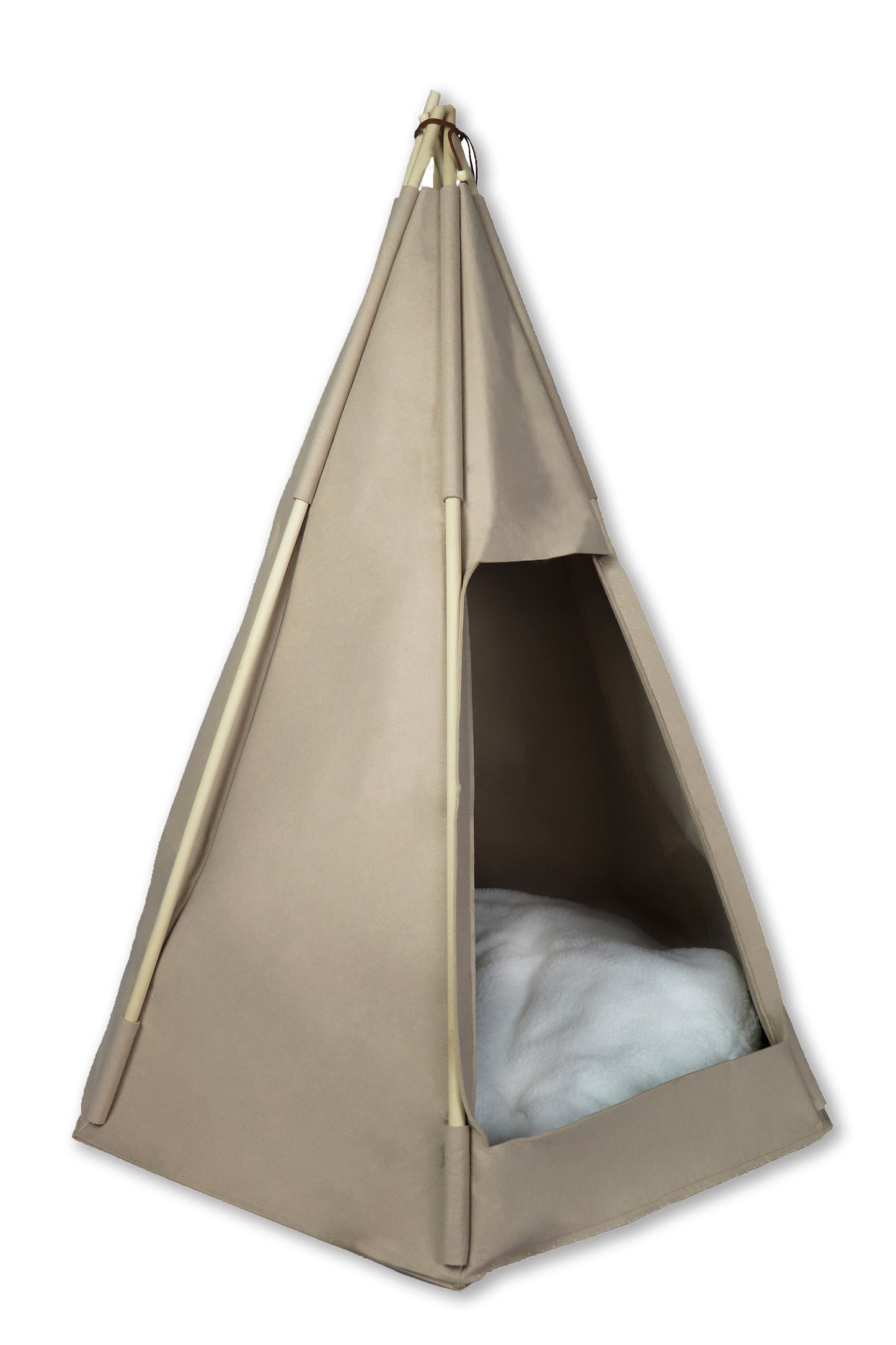 Haustier-Tipi Filou medium - Taupe (90x65x57cm)