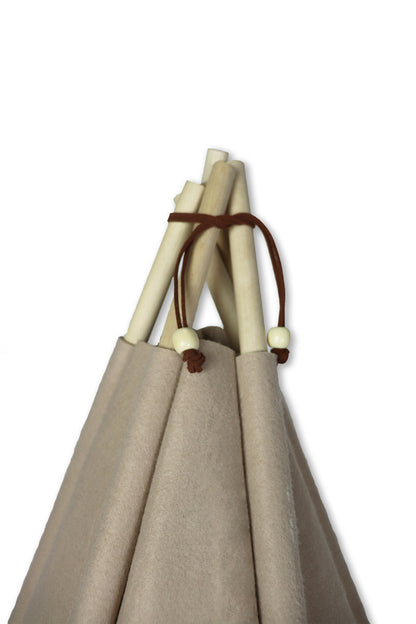 Haustier-Tipi Filou medium - Taupe (90x65x57cm)