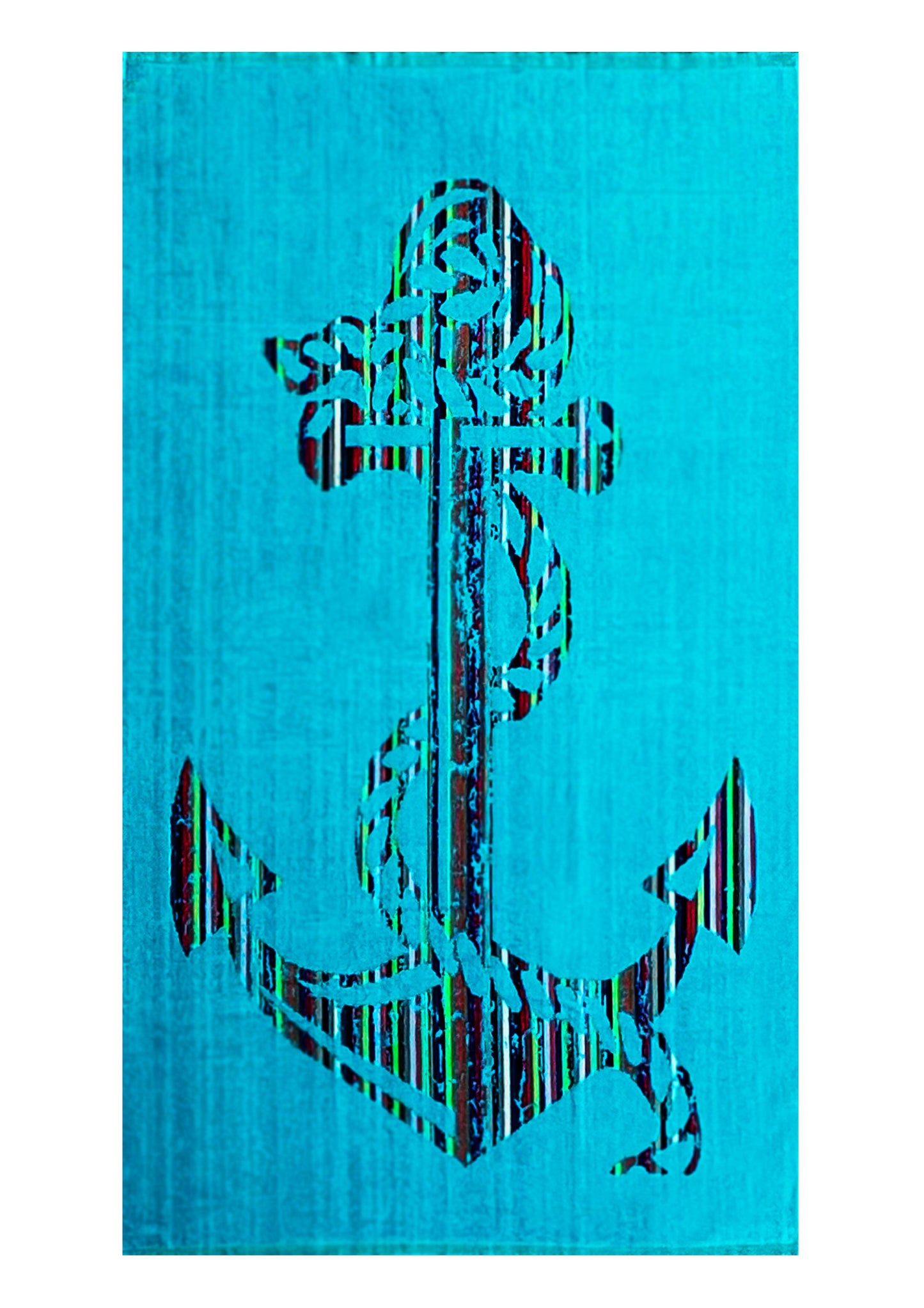 Strandtuch "Seablue Anchor"