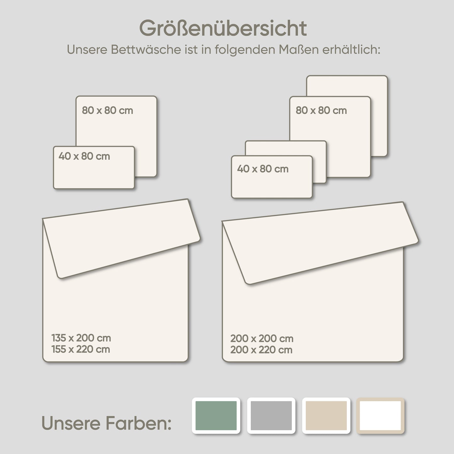 Tencel Bettwäsche verschiedene Farben und Größen